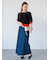 ラップ風デニムスカート《2025spring catalog item》
