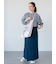 無地/柄アソート袖口シャーリングブラウス