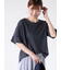 プレーティング袖タックTシャツ