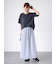 プレーティング袖タックTシャツ