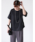 プレーティング袖タックTシャツ