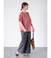 プレーティング袖タックTシャツ