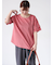 プレーティング袖タックTシャツ