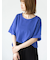 プレーティング袖タックTシャツ