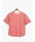 プレーティング袖タックTシャツ