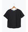 プレーティング袖タックTシャツ