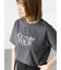 メガネ刺繍プリントTシャツ