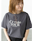 メガネ刺繍プリントTシャツ
