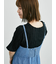 フリンジクルーネック半袖トップス
