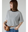 【接触冷感】細ボーダーTシャツ