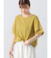 プレーティング袖タックTシャツ