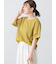 プレーティング袖タックTシャツ