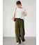プレーティング袖タックTシャツ