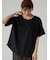 プレーティング袖タックTシャツ