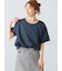 プレーティング袖タックTシャツ