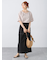 プレーティング袖タックTシャツ