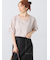 プレーティング袖タックTシャツ
