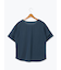 プレーティング袖タックTシャツ