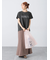 ピグメントロゴプリントTシャツ