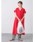 【接触冷感】麻調サックワンピース