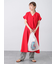 【接触冷感】麻調サックワンピース