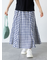 麻風ブロックチェックスカート