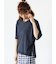 【接触冷感】サイドスリットハーフスリーブニット