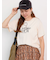 メガネ刺繍プリントTシャツ