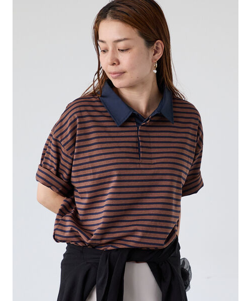 attisession ラガーシャツ ボーダーラガーシャツ｜ルノンキュールの通販｜&mall（アンド
