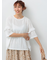 袖フリルトップス