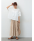 袖フリルトップス