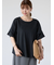 プレーティング袖タックTシャツ