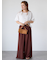 プレーティング袖タックTシャツ