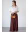 プレーティング袖タックTシャツ