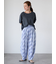 プレーティング袖タックTシャツ
