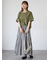 プレーティング袖タックTシャツ