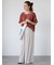 プレーティング袖タックTシャツ
