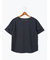 プレーティング袖タックTシャツ