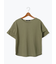 プレーティング袖タックTシャツ
