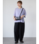 メッシュ編みハーフスリーブニット
