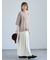 メッシュ編みハーフスリーブニット