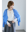 麻タッチVネックカーディガン