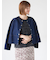 ノーカラーデニムジャケット《2025autumn catalog item》