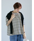ボーダー半袖カットソー