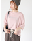 ピグメントグリッターロゴ7分袖Tシャツ