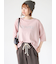 ピグメントグリッターロゴ7分袖Tシャツ
