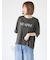 ピグメントグリッターロゴ7分袖Tシャツ