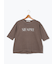 ピグメントグリッターロゴ7分袖Tシャツ