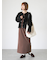 クルーネックロングワンピース