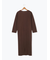 クルーネックロングワンピース